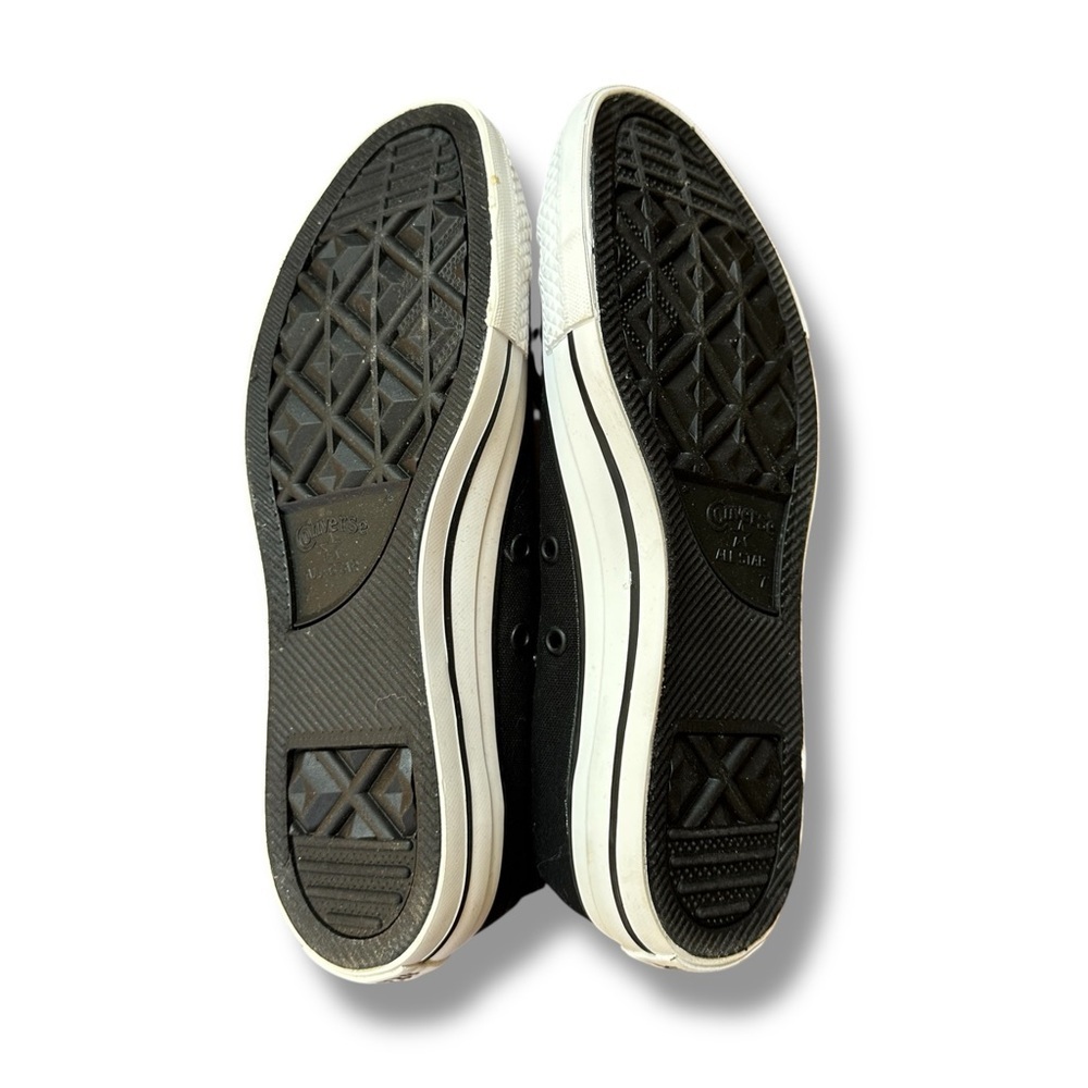 New Converse Black Glitter Toe Low Top All Star Sneakers | Women’s Size 9 - Picture 8 of 8